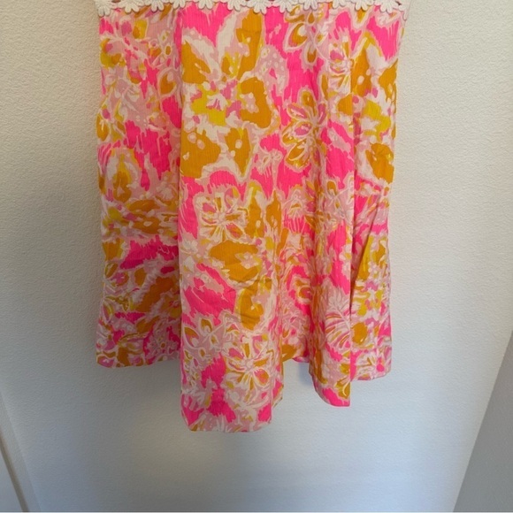 Lilly Pulitzer Lenore Dress Spaghetti Straps Size 2 Women’s Pink Orange Floral - Picture 4 of 11